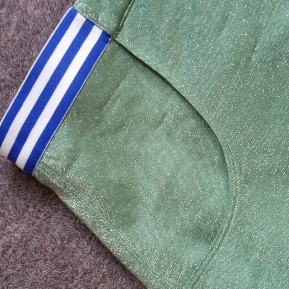 Buru pink plaid and green Lurex reversible tennis skirt - Picture 3 of 11